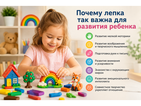 Почему лепка так важна для развития ребенка