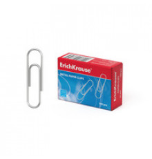 Скрепки металлические оцинкованные ErichKrause®, 33мм (коробка 100 шт.)