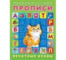 Первоклассные прописи. Печатные буквы 25045