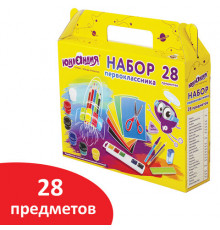 Набор школьных принадлежностей в подарочной коробке ЮНЛАНДИЯ 