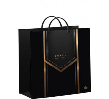 Сумка подар.-Черный бэкграунд-(24х26х14) (1-40)N16