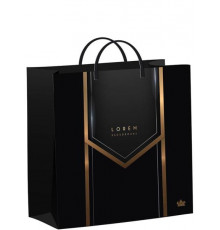 Сумка подар.-Черный бэкграунд-(24х26х14) (1-40)N16