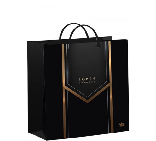 Сумка подар.-Черный бэкграунд-(24х26х14) (1-40)N16