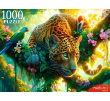 Пр.п.ПАЗЛЫ 1000 элементов. ЛЕОПАРД НА ОХОТЕ (арт.ХП1000-8281)