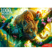 Пр.п.ПАЗЛЫ 1000 элементов. ЛЕОПАРД НА ОХОТЕ (арт.ХП1000-8281)