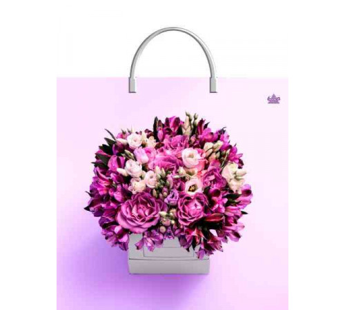 Сум/пл/руч 35*36=100 мкм ВД Лиловый букетик (10/100) № 16