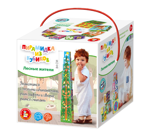 Пирамидка из кубиков 8 в 1 