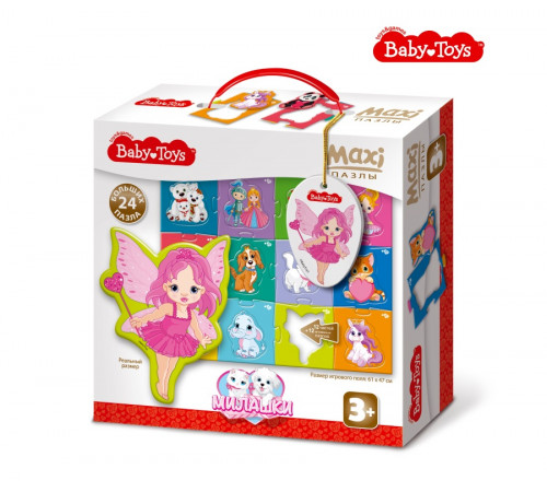 Дк.Пазлы MAXI -Милашки- 24 эл Baby Toys (поле 61х47см) арт.02509 Дк.Пазлы MAXI -Милашки- 24 эл Baby Toys (поле 61х47см) арт.02509