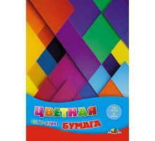 Цв. бумага А4 16л 8 цв 