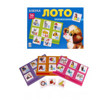 ЛОТО ПЛАСТИКОВОЕ 36 фишек. АЗБУКА (Арт. ИН-8080)