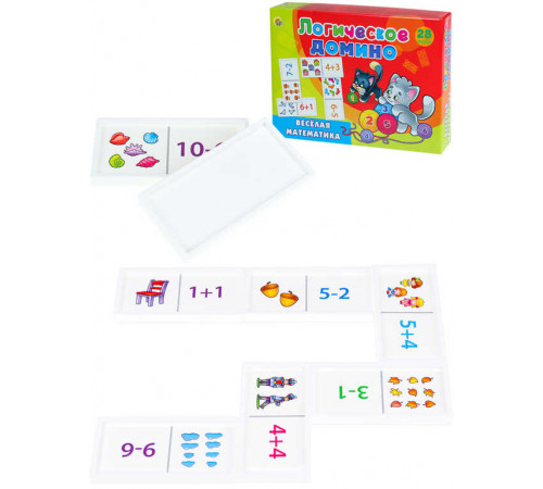Логическое Домино ВЕСЕЛАЯ МАТЕМАТИКА Арт. ИД-5429