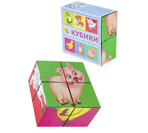 КУБИКИ ПЛАСТИКОВЫЕ 4 шт. ДОМАШНИЕ ЖИВОТНЫЕ (Арт. К04-6372) КУБИКИ ПЛАСТИКОВЫЕ 4 шт. ДОМАШНИЕ ЖИВОТНЫЕ (Арт. К04-6372)