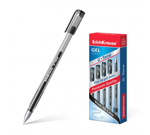 Ручка гелевая ErichKrause® G-Tone Stick Original, цвет чернил черный,17810