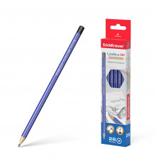 Чернографитный карандаш ErichKrause Grafica, шестигранный , 2B (в коробке по 12 шт.)45608