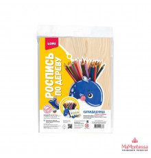 Роспись по дереву. Карандашница 