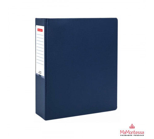 Папка на 2 кольцах, ПРОЧНАЯ, картон/ПВХ, BRAUBERG 