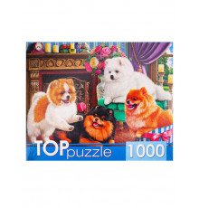 TOPpuzzle. ПАЗЛЫ 1000 элементов. Игривые шпицы