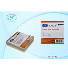 Блок для записей с липким слоем: 200 листов,4-цвета-пастель, /76*76мм/ МС-3482