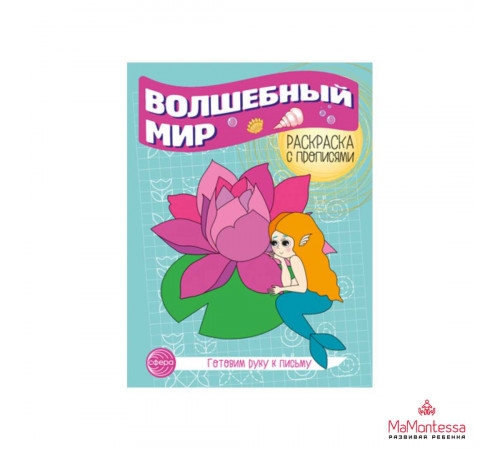Готовим руку к письму. Раскраска с прописями. Волшебный мир
