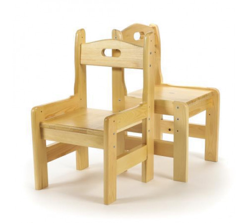 Стул детский регулируемый.Гр роста 00-1,массив сосны-зеленый,лак