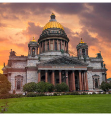 Холст с красками 40х40 см по номерам (в коробке) (30 цв.) Исаакиевский собор (арт. Х-5610)