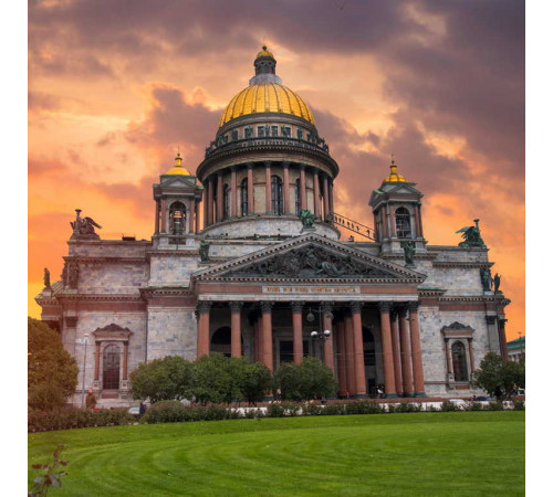Холст с красками 40х40 см по номерам (в коробке) (30 цв.) Исаакиевский собор (арт. Х-5610)
