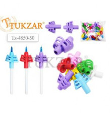 Тренажер для постановки письма (резиновая насадка на ручку или карандаш), цвет - МИКС