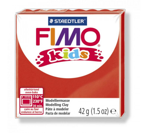 STAEDTLER FIMO kids полимерная глина для детей, цвет: красный