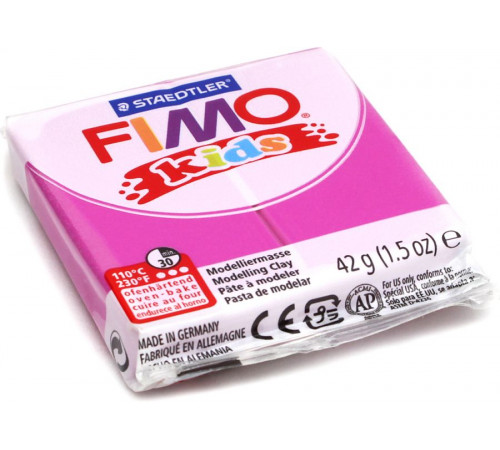 STAEDTLER FIMO kids полимерная глина для детей, цвет: розовый
