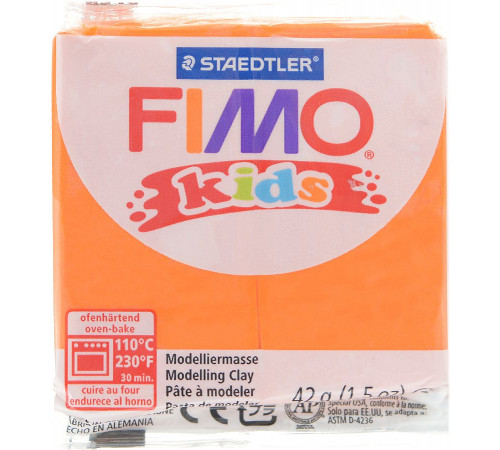 STAEDTLER FIMO kids полимерная глина для детей, цвет: оранжевый STAEDTLER FIMO kids полимерная глина для детей, цвет: оранжевый
