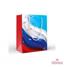 Пакет подарочный (M) -Триколор- 15.19.02287