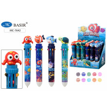 Авторучка 10-и цветная: детская; 