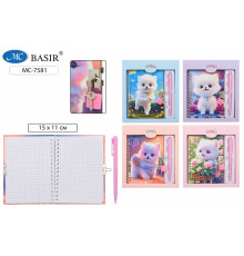 Блокнот детский+замочек+авторучка: 