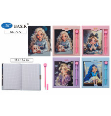 Блокнот детский+замочек+шарик.ручка: 