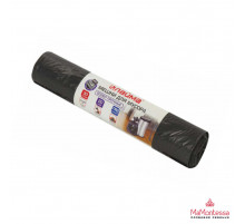 Мешки для мусора 30л черные в рулоне 20 шт особо прочные, ПВД 20 мкм, 50х60см, LAIMA, 605330