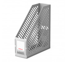 Подставка для бумаг вертикальная пластиковая ErichKrause® Classic, 90мм, серая 5017