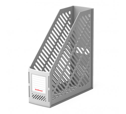 Подставка для бумаг вертикальная пластиковая ErichKrause® Classic, 90мм, серая 5017