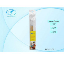 Набор кистей: в набор входят кисти из волоса белки № 1, 2, 3.