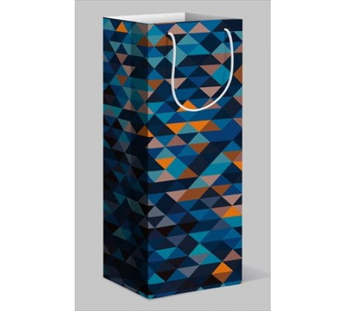 Пакет под бутылку (В) орнамент из треугольников 15.11.01089