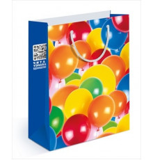 Пакет подарочный (MS) матовый -Воздушные шарики- 15.11.01209