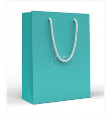 Пакет подарочный матовый (MS) For you на бирюзовом 15.11.01971