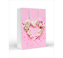 Пакет подарочный (ML) Для тебя! Сердце из цветов 15.16.02242