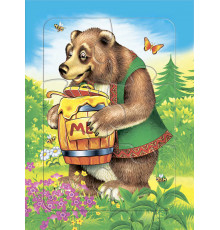 Пазл на планшете. Медведь