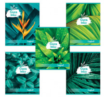 Тетрадь А5 48л. BRAUBERG скоба, клетка, обложка картон, GREEN NATURE, 403033