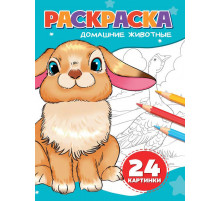 РАСКРАСКА А5. ДОМАШНИЕ ЖИВОТНЫЕ