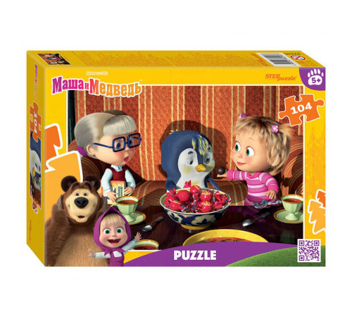 Мозаика -puzzle- 104 -Маша и Медведь (нов.)- (Анимаккорд) 82246
