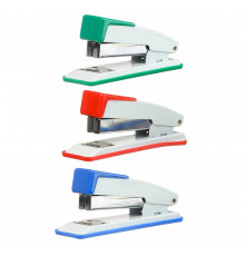Степлер:металлический корпус с цвет.плас.вставками, скобы 24/6 и 26/6, 11,5*3,5*3,2см,МС-5445