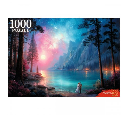 Пр.п.ПАЗЛЫ 1000 элементов. ПАРА У ЛУННОГО ОЗЕРА  (арт.Ф1000-8271)
