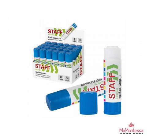 Клей-карандаш STAFF EVERYDAY 8 г, 220374
