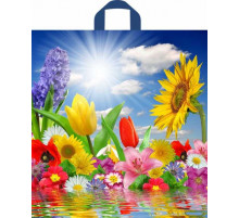 ТК.Пакет 420x380x0,037 Море цветов -пакет пет